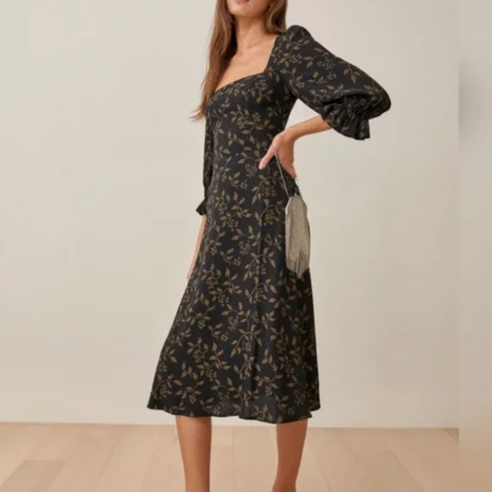 Reformation Enid Dress Carob Size 4